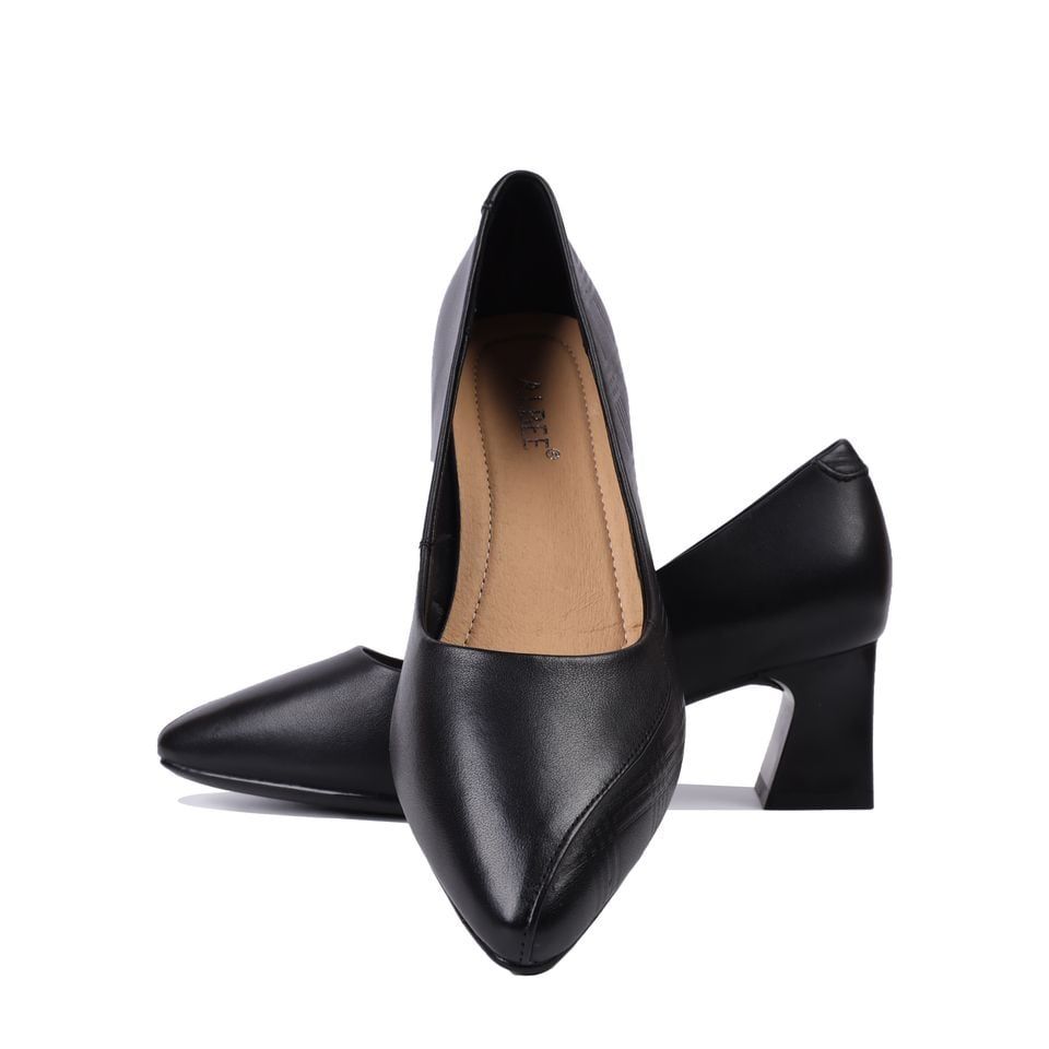 Giày Cao Gót Albee Quai Dập Vân Hình Thoi HD0214TQ