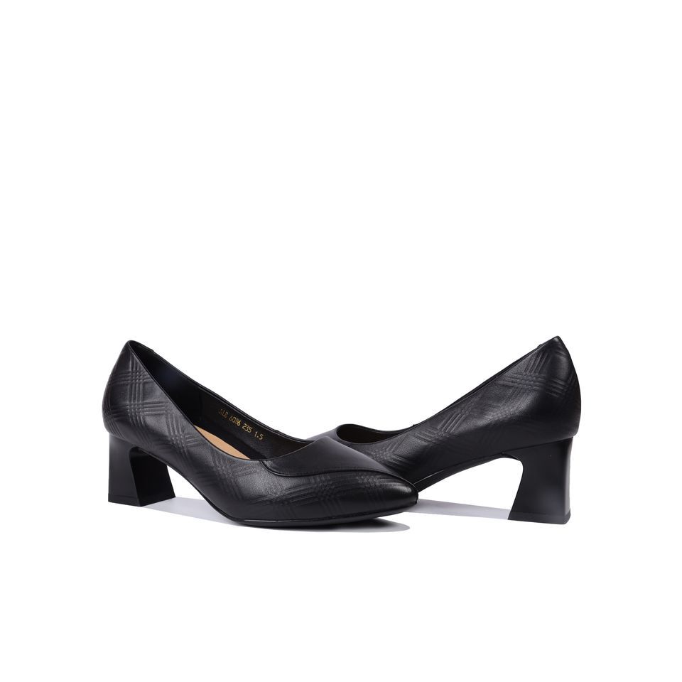 Giày Cao Gót Albee Quai Dập Vân Hình Thoi HD0214TQ