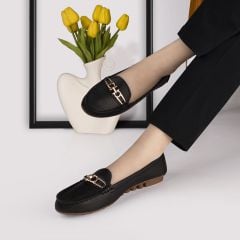 Giày Mọi Hạnh Dung Khóa Mạ Vàng HD02161AB
