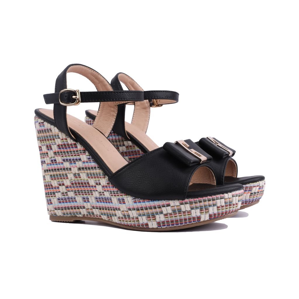 Sandal Xuồng Hạnh Dung Quai Nơ HD02174AB
