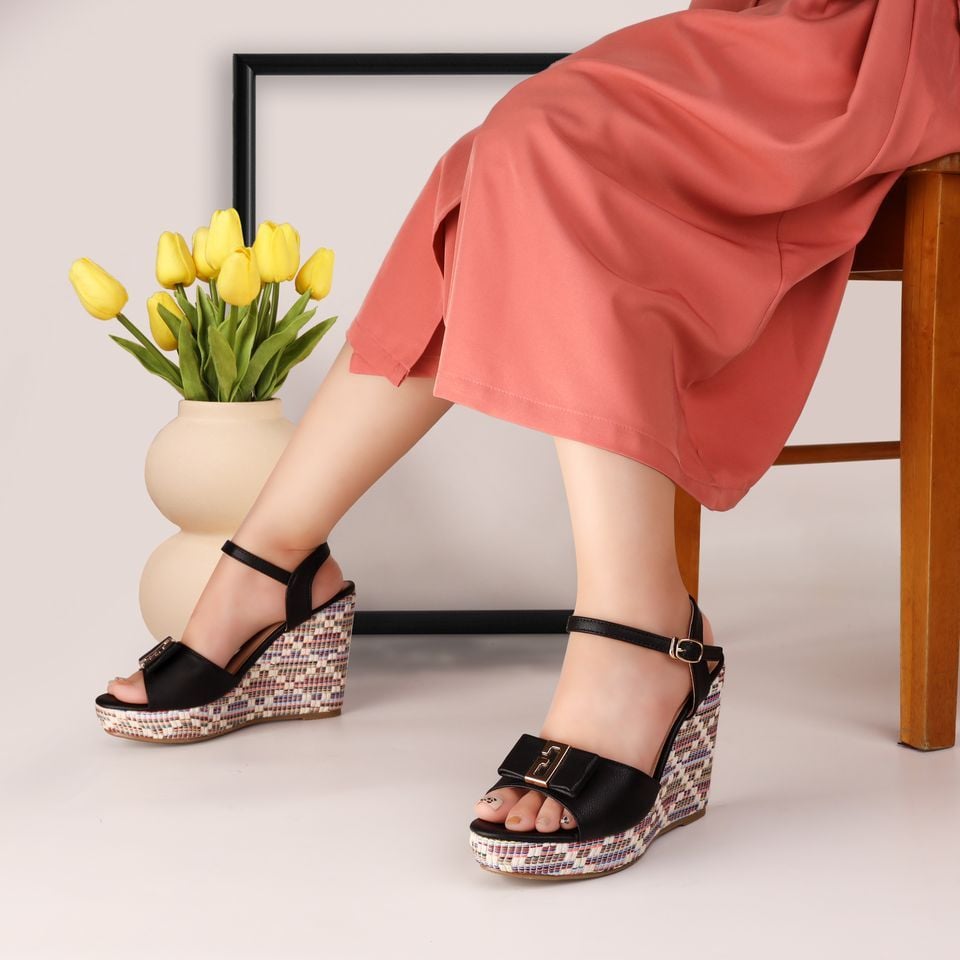 Sandal Xuồng Hạnh Dung Quai Nơ HD02174AB