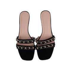 Dép Xuồng Hạnh Dung Quai Phối Phụ Kiện HD02177AB