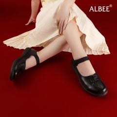 Giày Búp Bê Albee Hậu Bính Dán HD0217TQ