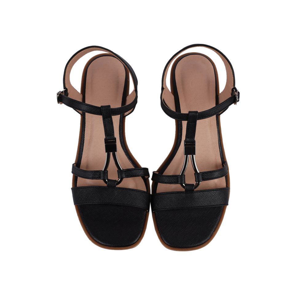 Sandal Cao Gót Hạnh Dung T-Strap Phối Phụ Kiện HD02193AB