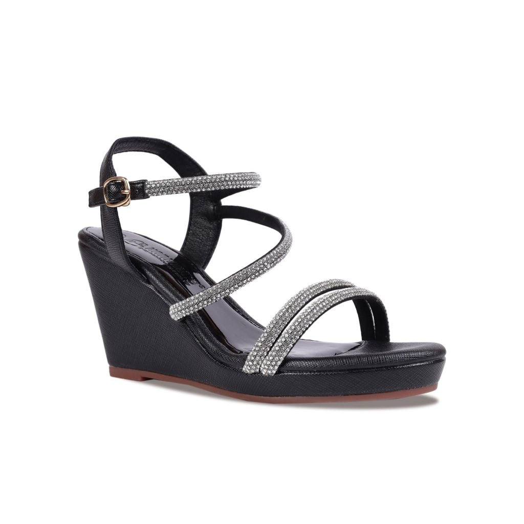 Sandal Xuồng Hạnh Dung Quai Dây Đính Đá Sang Trọng HD02194AB