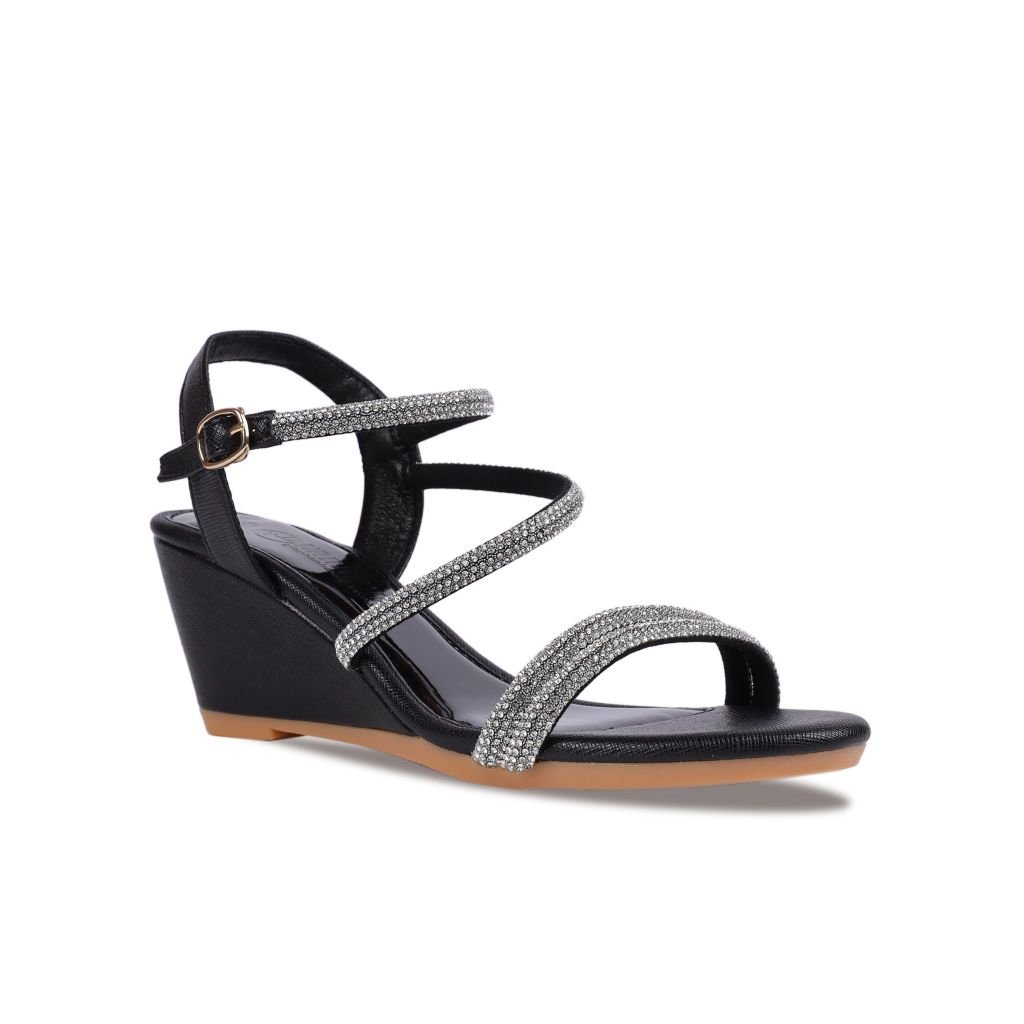 Sandal Xuồng Hạnh Dung Quai Mảnh Đính Đá HD02196AB