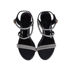 Sandal Xuồng Hạnh Dung Quai Mảnh Đính Đá HD02196AB