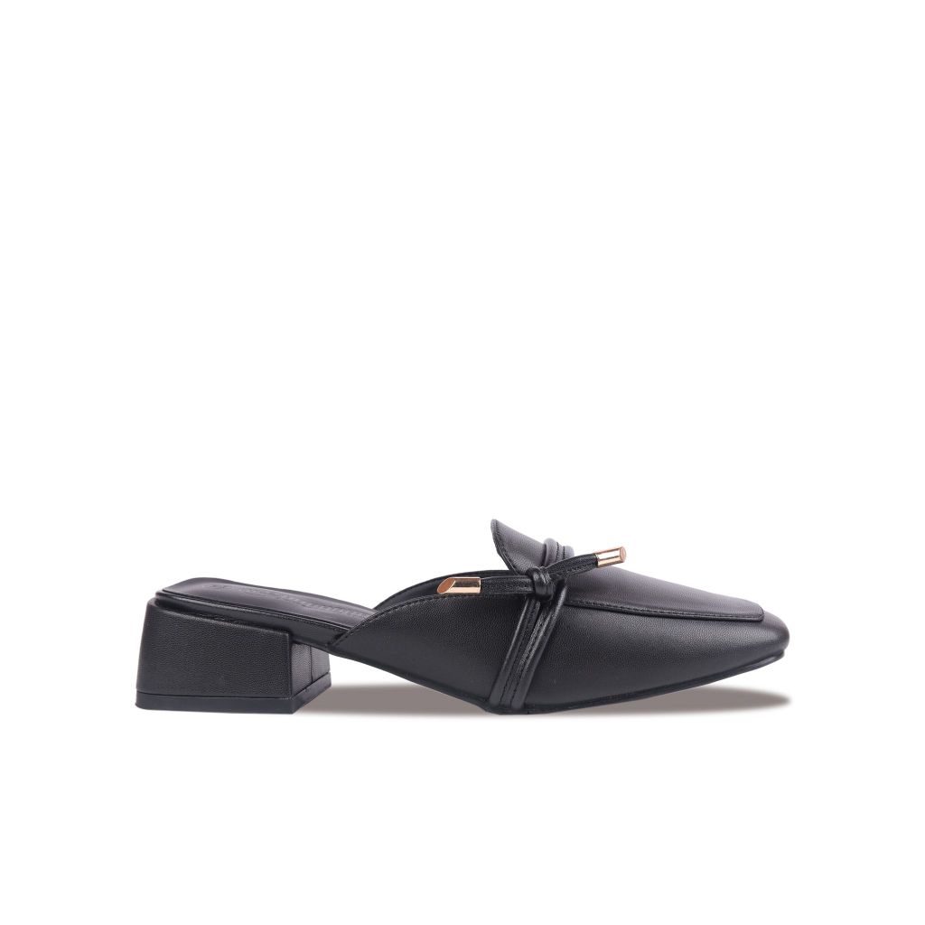 Dép Bít Mũi Hạnh Dung Mũi Vuông Dây Thắt Nơ HD02199AB