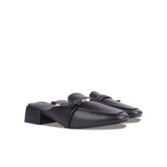 Dép Bít Mũi Hạnh Dung Mũi Vuông Dây Thắt Nơ HD02199AB