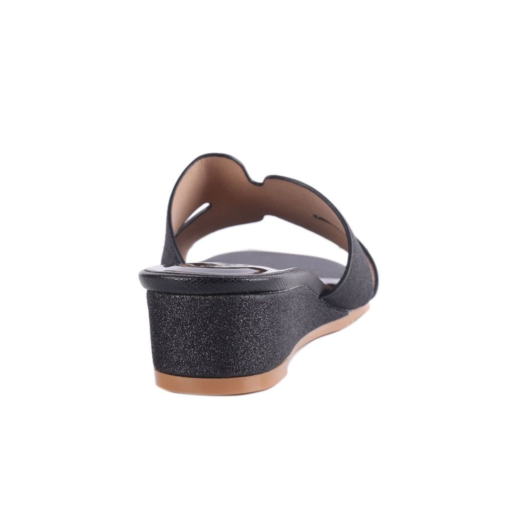 Dép Xuồng Hạnh Dung Quai Chữ H Ánh Kim HD02201AB
