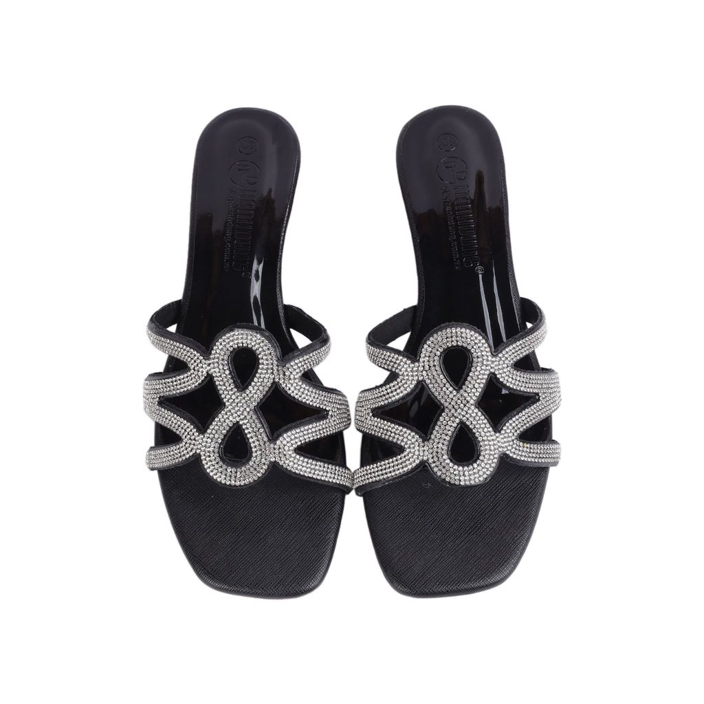 Dép Đế Xuồng Hạnh Dung Quai Mảnh Xoàn 4cm HD02203AB