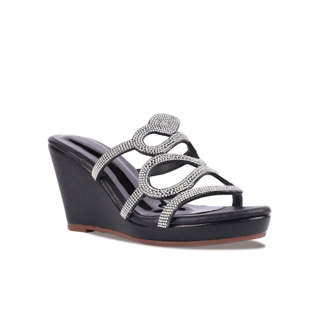 Dép Xuồng Hạnh Dung Quai Rắn Kim Sa 9cm HD02211AB