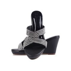 Dép Xuồng Hạnh Dung Quai Bản Chéo Xoàn HD02216AB