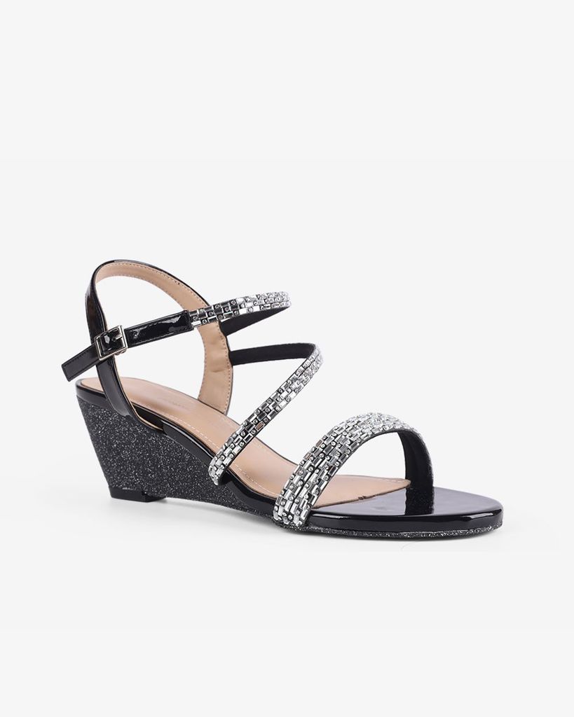 Sandal Xuồng Hạnh Dung Quai Đính Đá Sang Trọng HD02219AB
