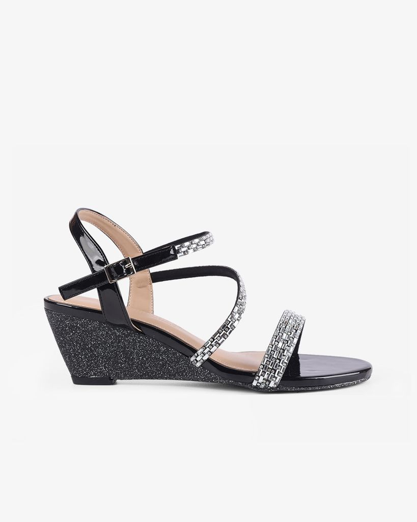 Sandal Xuồng Hạnh Dung Quai Đính Đá Sang Trọng HD02219AB