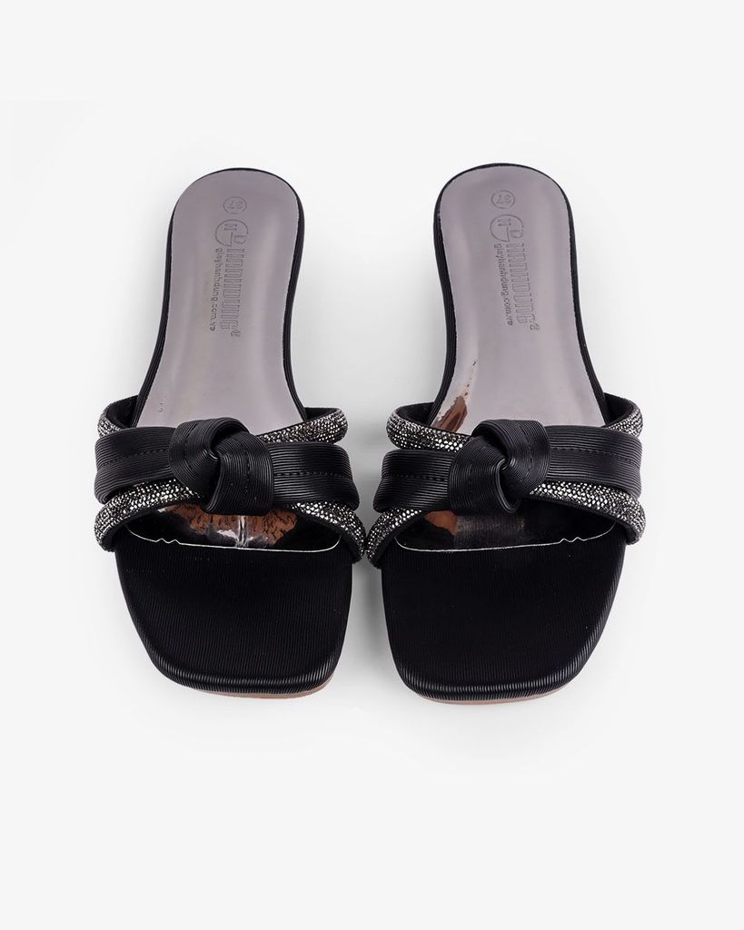 Dép Xẹp Hạnh Dung Quai Ngang Xoàn Rút HD02224AB