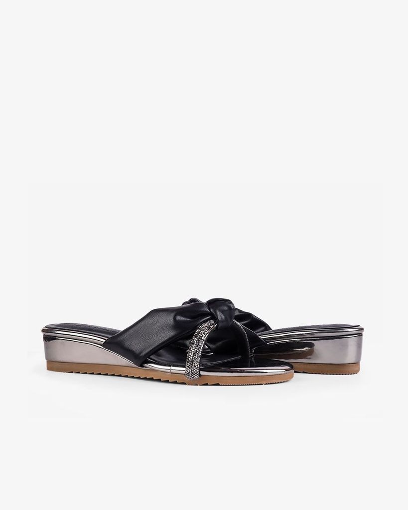 Dép Xuồng Hạnh Dung Quai Phối Cách Điệu HD02226AB