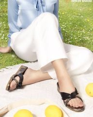 Dép Xuồng Hạnh Dung Quai Phối Cách Điệu HD02226AB