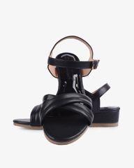 Sandal Xuồng Hạnh Dung Quai Đan Chéo Vân Mềm HD02229AB