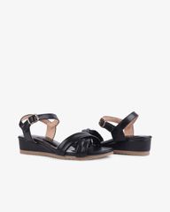 Sandal Xuồng Hạnh Dung Quai Đan Chéo Vân Mềm HD02229AB