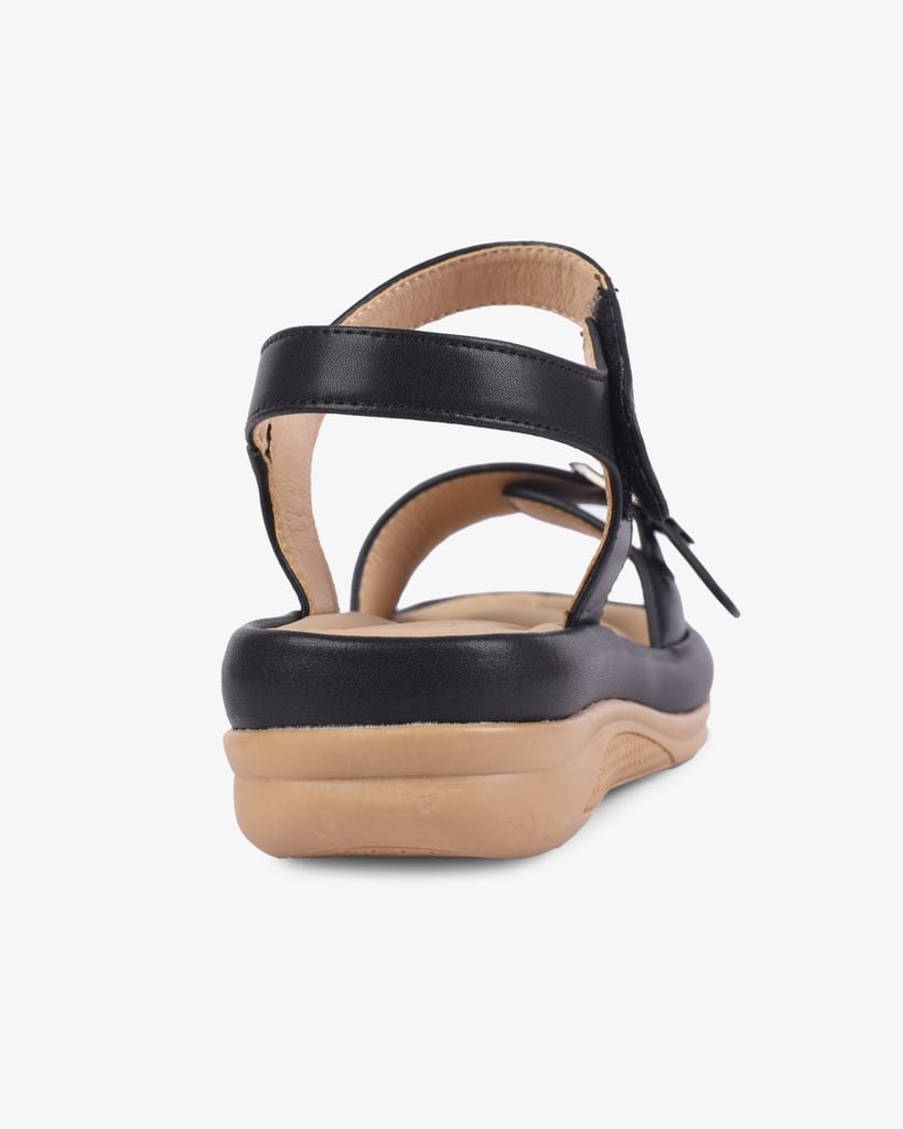 Sandal Đế Xuồng Hạnh Dung Quai Ngang Khóa Nịt HD02232AB