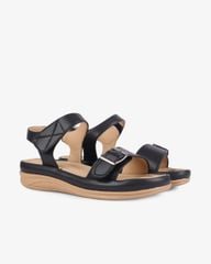 Sandal Đế Xuồng Hạnh Dung Quai Ngang Khóa Nịt HD02232AB
