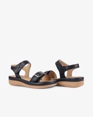 Sandal Đế Xuồng Hạnh Dung Quai Ngang Khóa Nịt HD02232AB