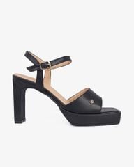 Sandal Cao Gót Hạnh Dung Quai Bản Nút Tán HD02233AB
