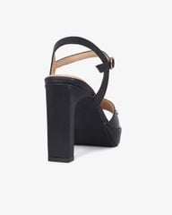 Sandal Cao Gót Hạnh Dung Quai Bản Nút Tán HD02233AB