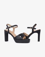 Sandal Cao Gót Hạnh Dung Quai Bản Nút Tán HD02233AB