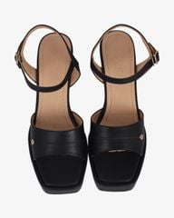 Sandal Cao Gót Hạnh Dung Quai Bản Nút Tán HD02233AB