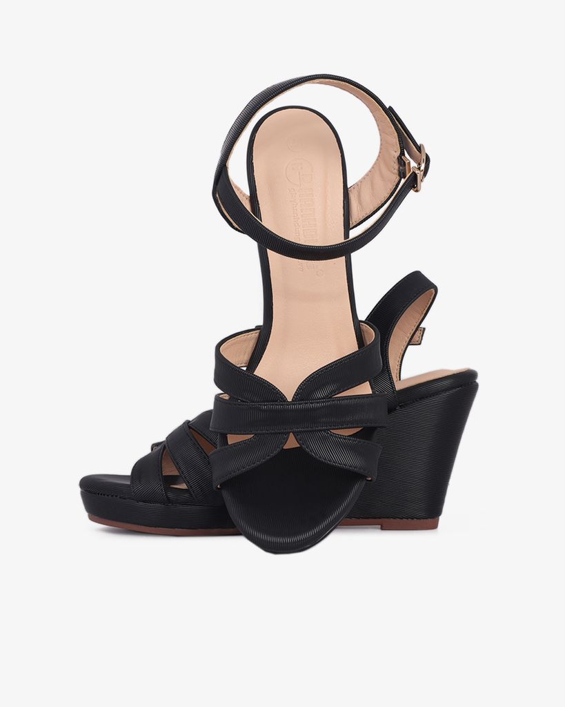 Sandal Đế Xuồng Hạnh Dung Quai Đan Cách Điệu HD02238AB