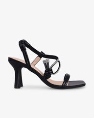 Sandal Cao Gót Hạnh Dung Quai Mảnh Đính Xoàn HD02239AB