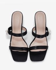 Dép Cao Gót Hạnh Dung Quai Nhị Ngọc Trai HD02240AB