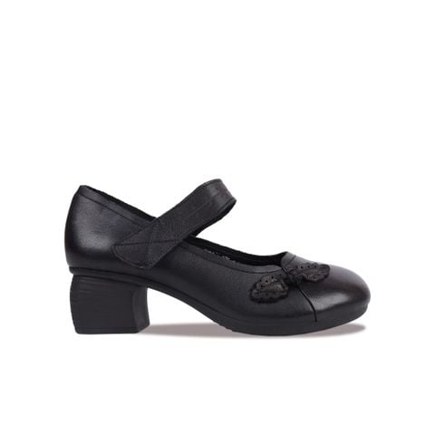 Giày Cao Gót Albee Đế Vuông Da Mềm HD0230TQ