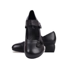 Giày Cao Gót Albee Đế Vuông Da Mềm HD0230TQ