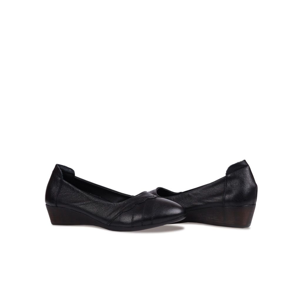 Giày Đế Xuồng Albee Bít Mũi Phối Cách Điệu HD0237TQ