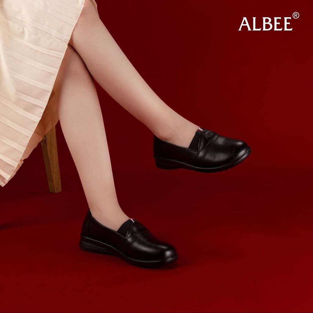 Giày Búp Bê Albee Da Mềm Thanh Lịch HD0240TQ