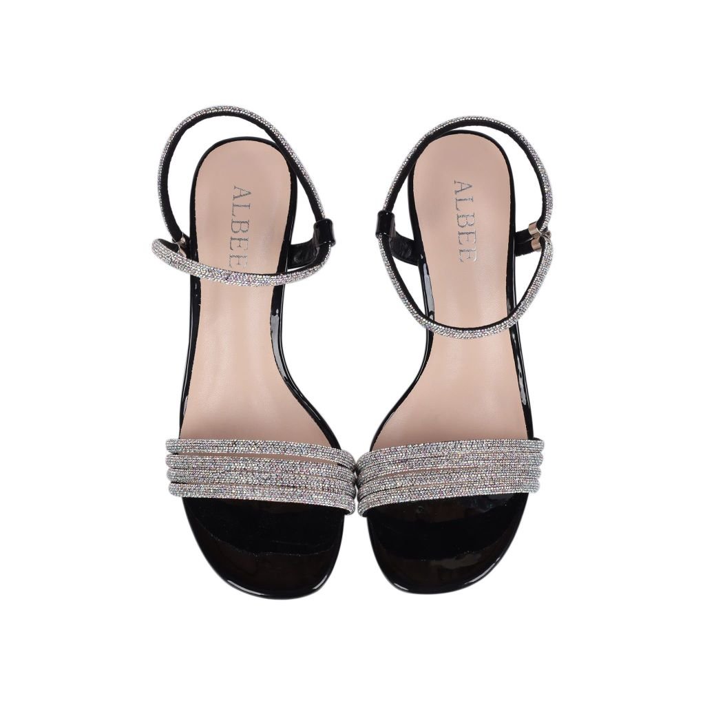 Sandal Cao Gót Albee Quai Pha Lê Lấp Lánh HD0248TQ