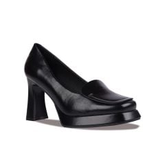 Giày Cao Gót Albee Đế Vuông Mũi Trơn Viền HD0253TQ