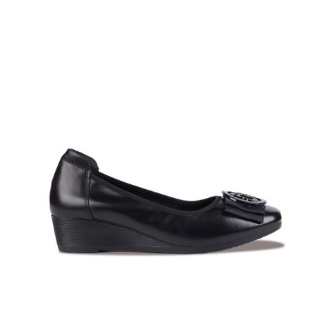 Giày Đế Xuồng Albee Nơ Vải Khóa HD0257TQ