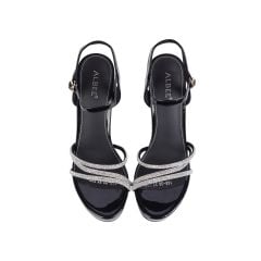 Sandal Cao Gót Albee Quai Mảnh Kim Sa HD0261TQ