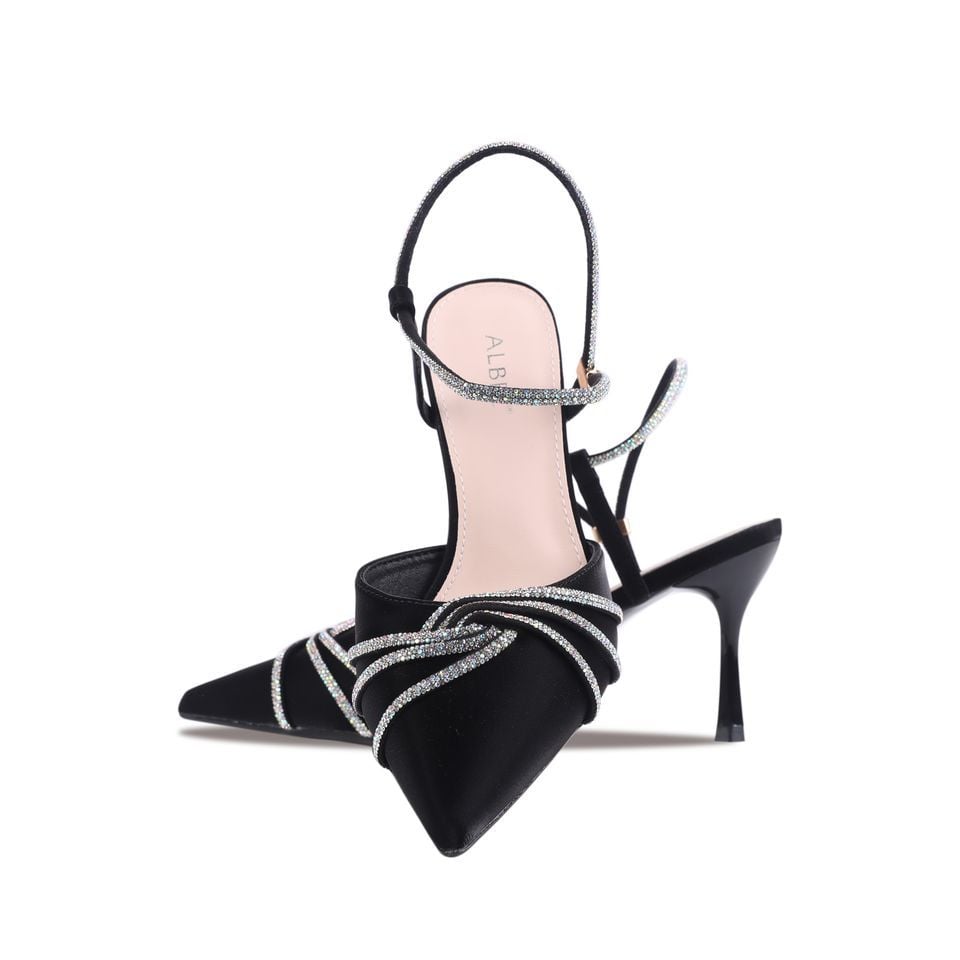 Sandal Cao Gót Albee Mũi Nhọn Xoàn Xoắn Kiêu Sa HD0264TQ
