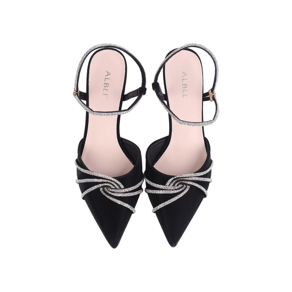 Sandal Cao Gót Albee Mũi Nhọn Xoàn Xoắn Kiêu Sa HD0264TQ