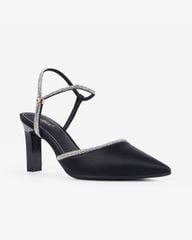 Sandal Cao Gót Albee Mũi Nhọn Phối Hậu Xoàn HD0268TQ
