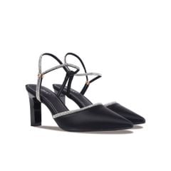 Sandal Cao Gót Albee Mũi Nhọn Phối Hậu Xoàn HD0268TQ