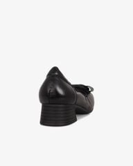 Giày Cao Gót Albee Mũi Vuông Phối Da Bóng HD0279TQ