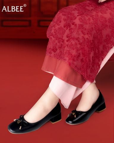 Giày Cao Gót Albee Nơ Chuông HD0287TQ