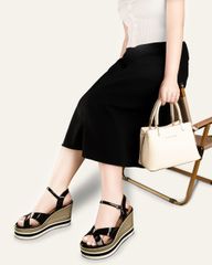Sandal Đế Xuồng Albee Quai Chéo HD0290TQ