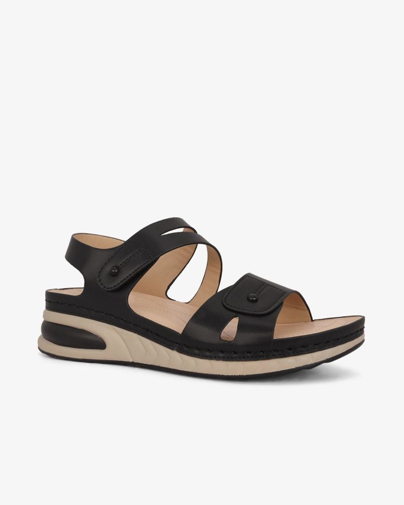 Sandal Đế Xuồng Hạnh Dung Bản Ngang Khoét Chỉ HD0302AC